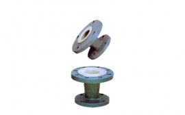 山東異徑管帶法蘭內(nèi)襯PTFE(F4)或ETFE(F4)